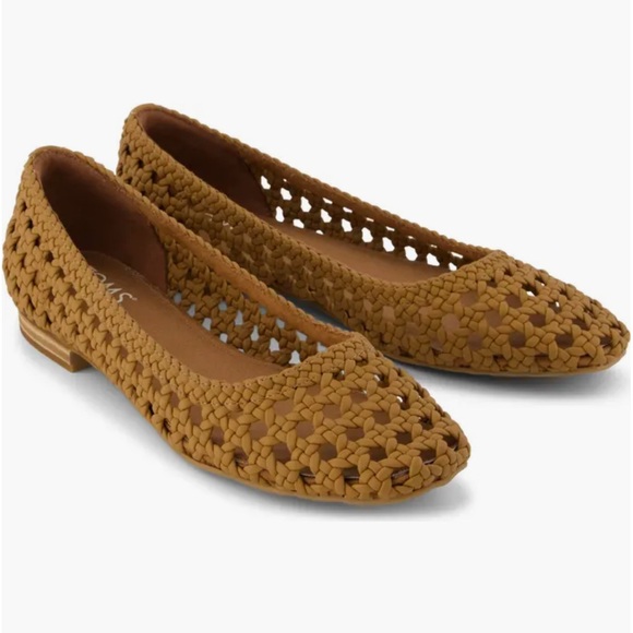 TOMS | Brown Brielle Woven Ballet Flat - Picture 1 of 6